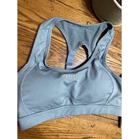 𝅺fabletics Women's Alba  High Support Bra Black/tan Gymshark Green Size Medium - Picture 3 of 5